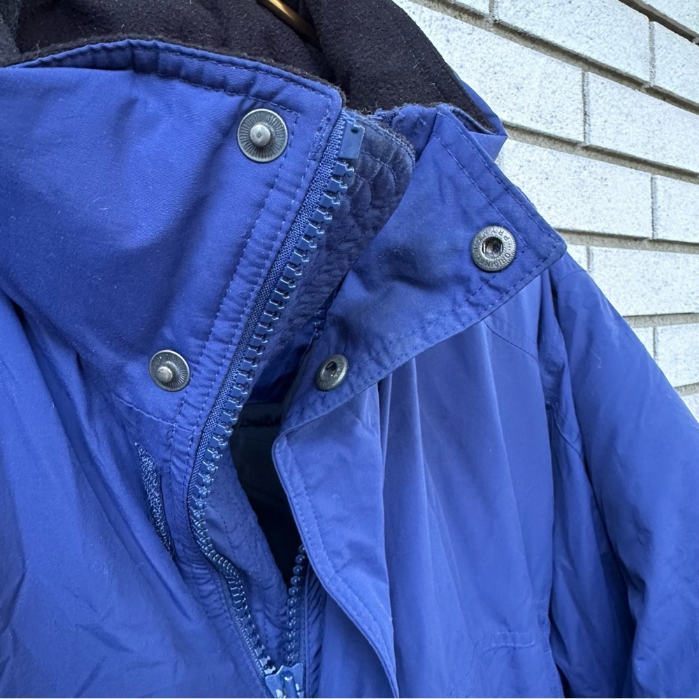 L.L.Bean Goose Down Parka Jacket Men’s XL Blue Winter Coat Nylon Shell - Picture 4 of 15